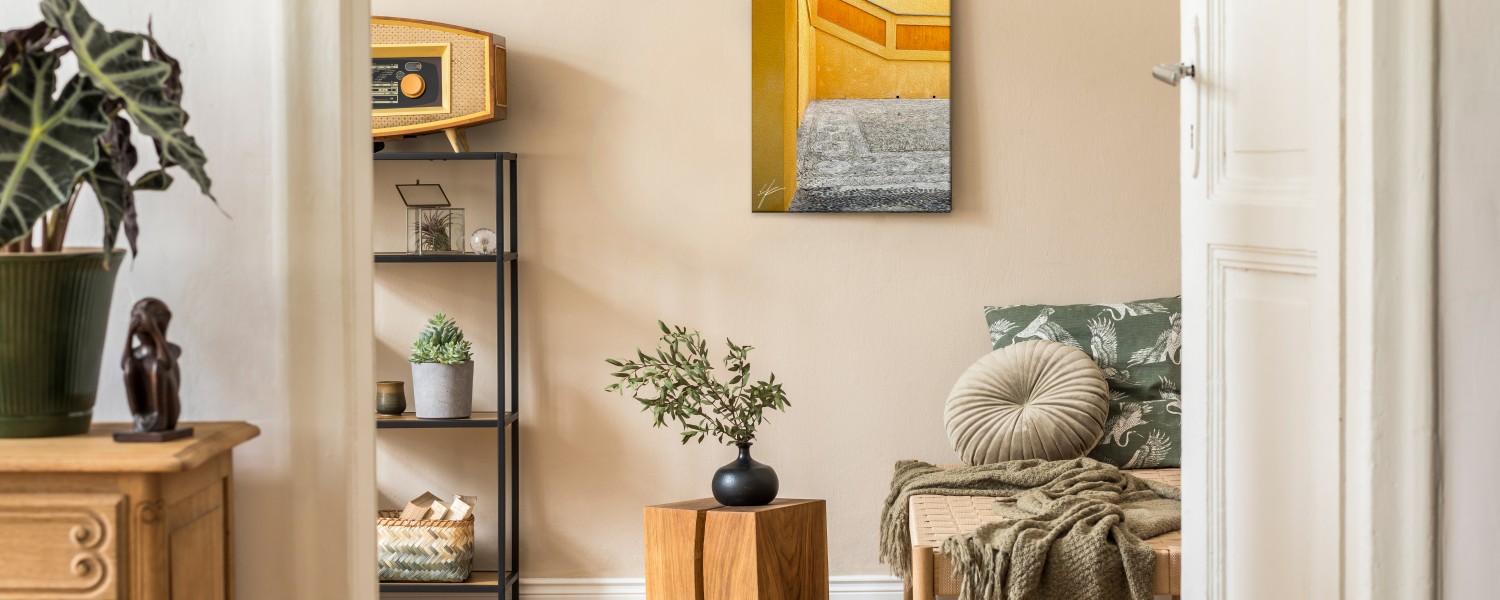 Shades of Yellow. Art Canvas. Wall Decor.